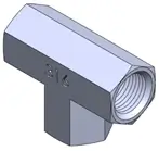 Tee fêmea NPT para conexões de tubulação