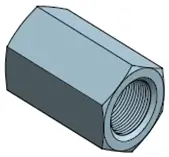 Luva NPT reforçada para conexões hidráulicas