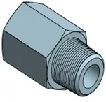 Adaptador NPT metálico para sistemas de tubosLuva NPT para conexões de tubulações industriais